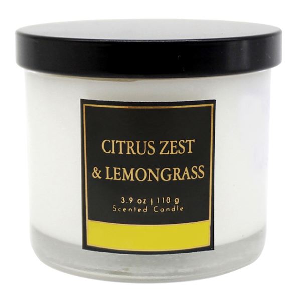 Citrus Zest & Lemongrass Scented Jar Candle, 3.9oz