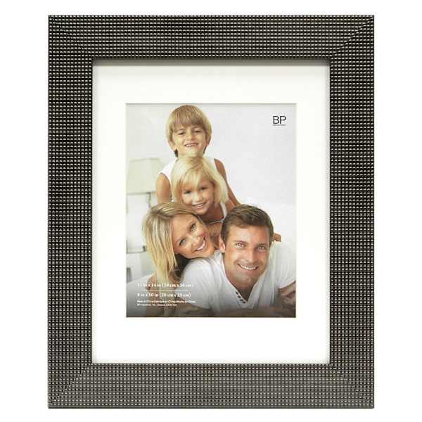 11x14 Matted to 8x10 Dotted Poster Wall Frame, Champagne