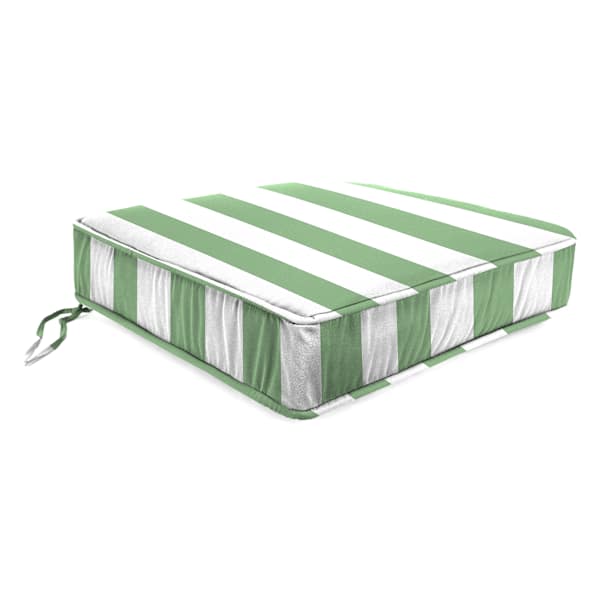 Aloe Awning Striped Gusseted Outdoor Deep Seat Cushion