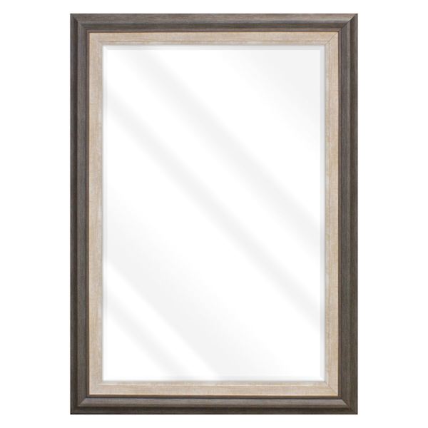 Janice Black Rectangle Wall Mirror, 31x43