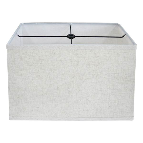 Tan Rectangle Medium Table Lamp Shade, 15x9x10