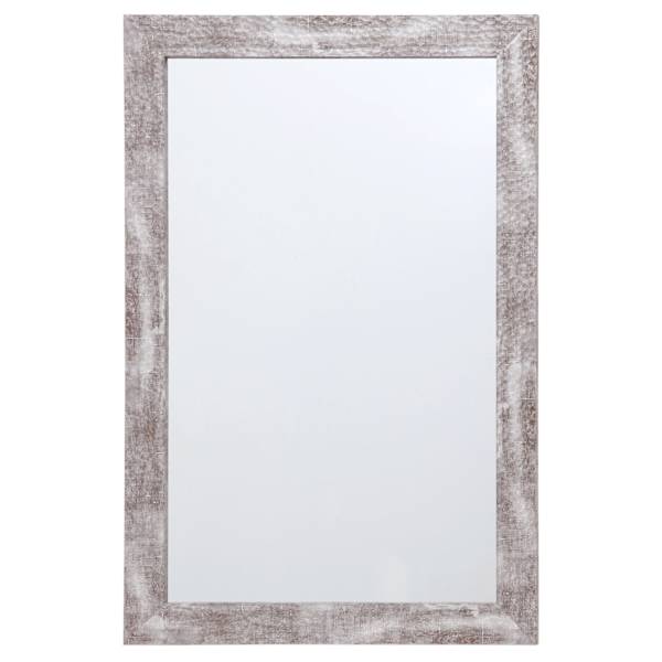Hammered Silver Framed Rectangle Wall Mirror, 24x36