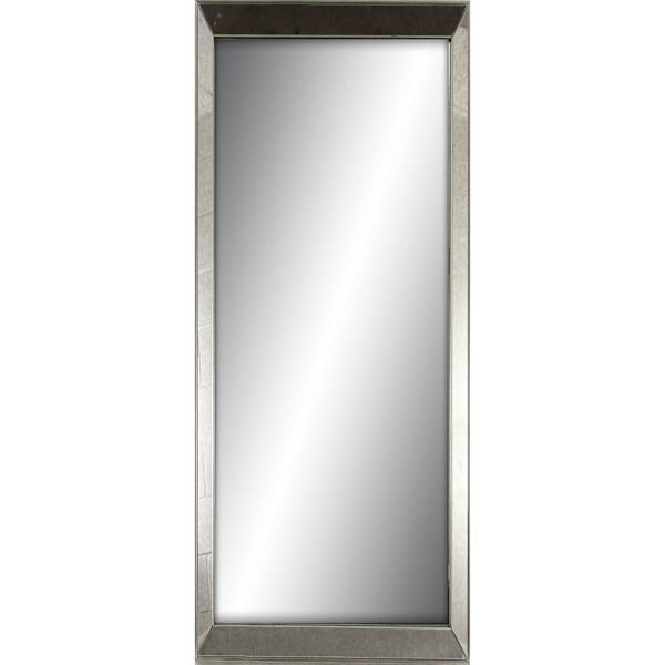 Grey Metal Gallery Leaner Mirror, 24x58