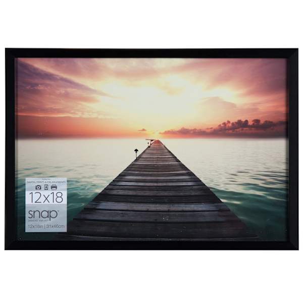 Black Linear Photo Frame, 12x18