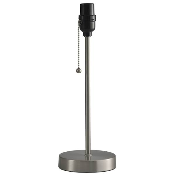 14in. Brushed Steel Metal Buffet Lamp