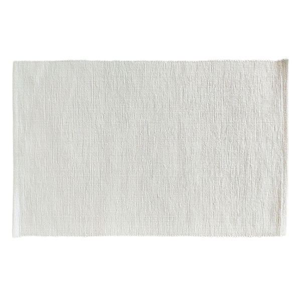 Set of 4 White Ribbed Placemats