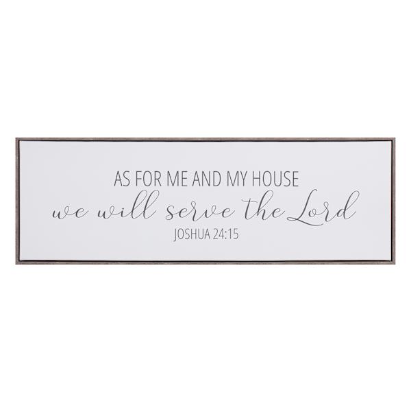 Bible Verse Canvas Wall Sign, 36x12