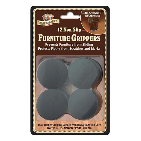 Parker Bailey 12 Pack Non Slip Furniture Grippers