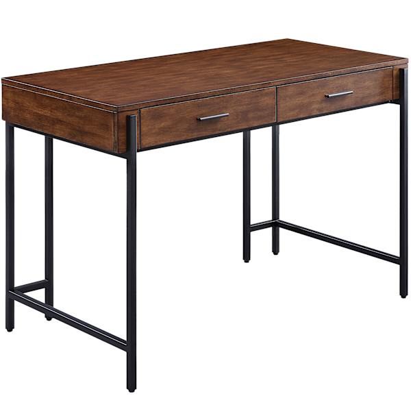 Parkview Wood & Metal Writing Desk with Storage, 48"