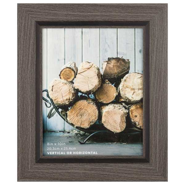 Dark Grey with Black Inner Line Profile Wall Frame, 8X10
