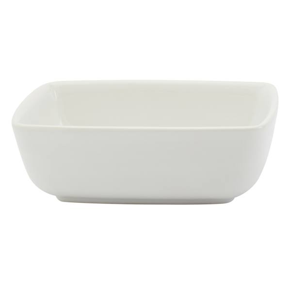 Square White Ceramic Appetizer Bowl