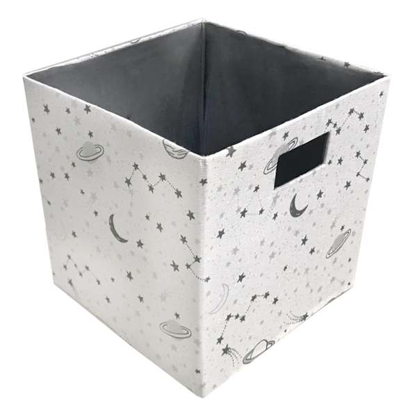 Tiny Dreamers Space Print Storage Cube, 11"