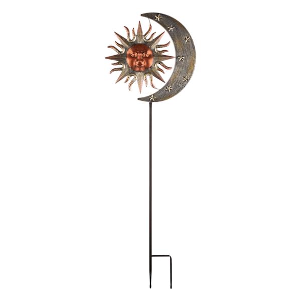 Found & Fable Metal Sun & Moon Yard Stake, 42"