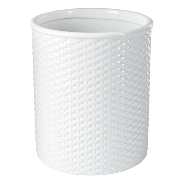 Basket Weave Utensil Crock, 7"