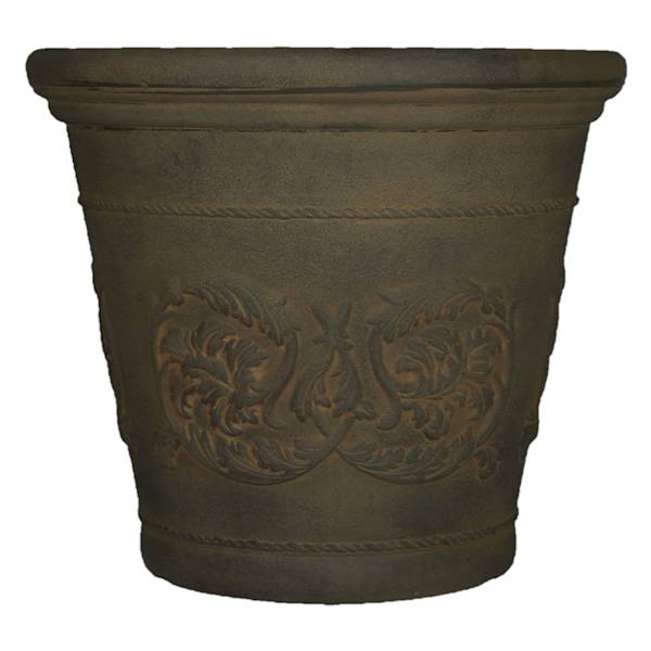 English Vintage Sable Decorative Outdoor Planter, Large