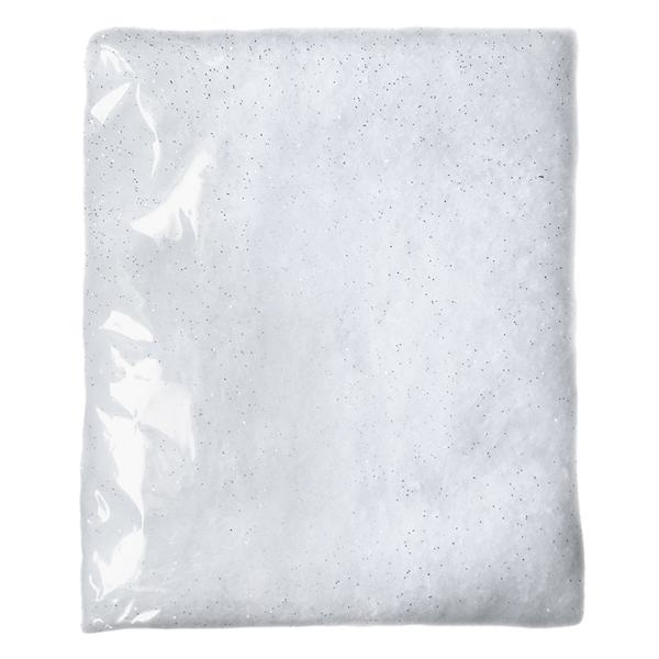 Silver Glittered Snow Carpet, 36"
