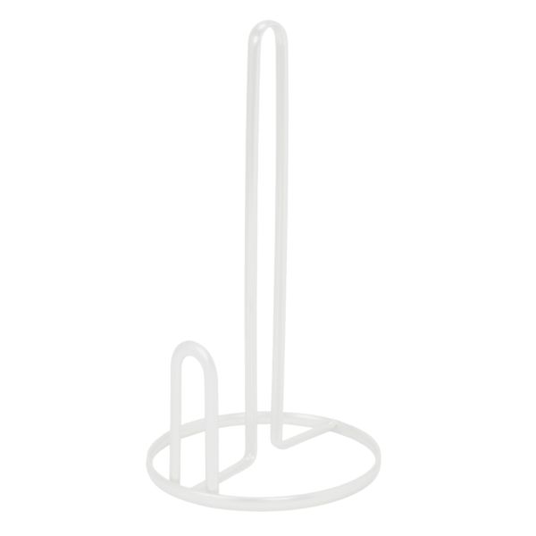 White Metal Paper Towel Holder