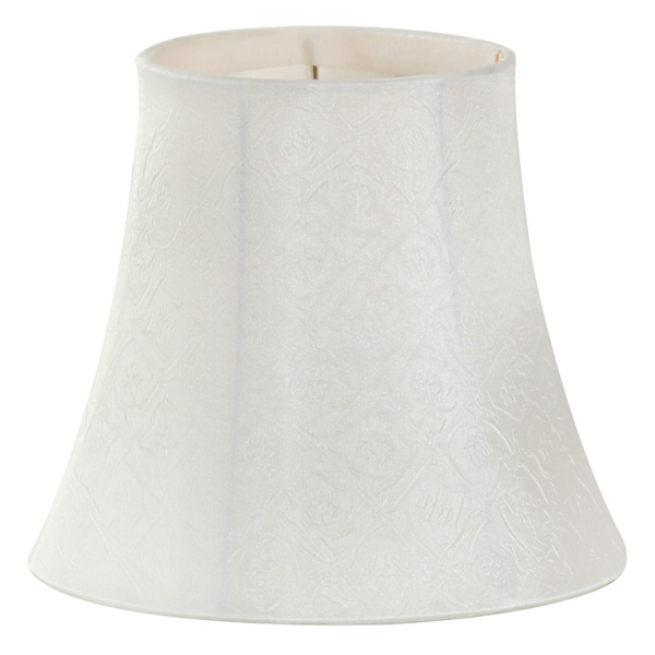 White Round Bell Mini Accent Lamp Shade, 7x5