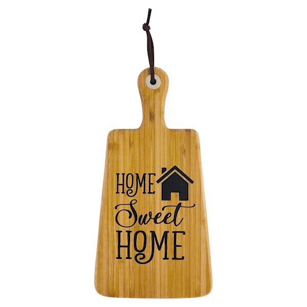 Home Sweet Home Bamboo Wood Serving Board, 11.8"