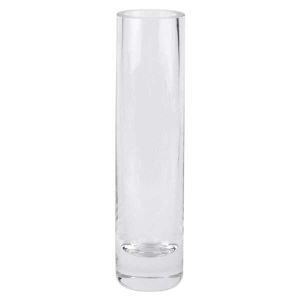 Clear Glass Vase, 8"