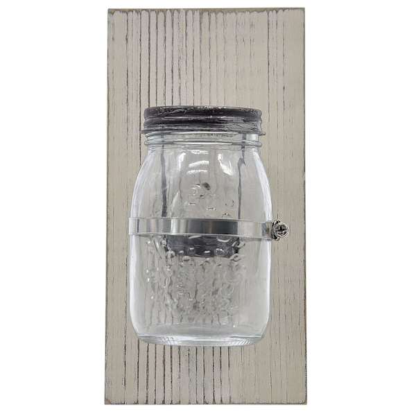 Mason Jar Wall Sconce, 9.8"