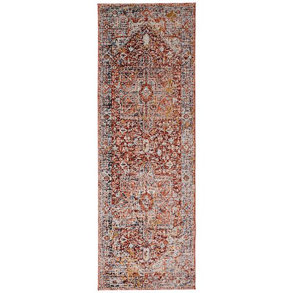(A447) Capstone Rust Traditional Design Runner, 2x7