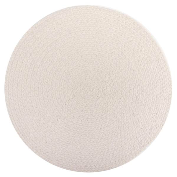 Natural Jute Braided Trim Cotton Placemat