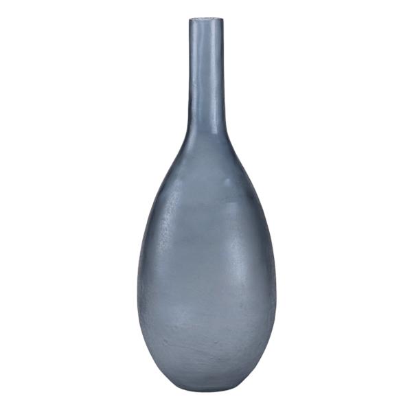 Ty Pennington Blue Glass Bottle Vase, 19.5"