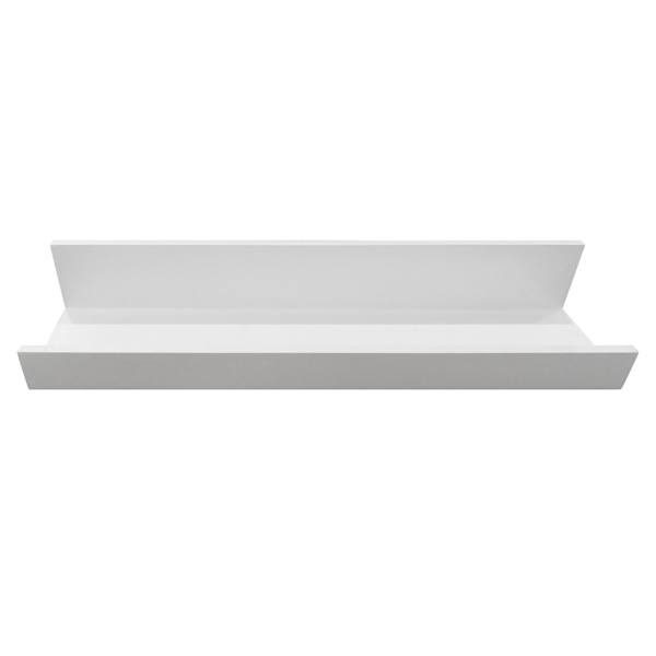 White Wooden Photo Wall Ledge, 24"