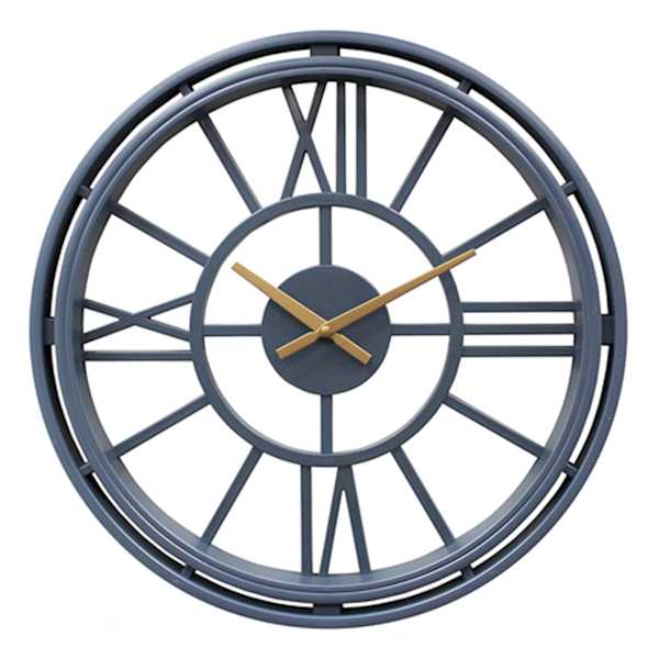 Navy Blue Wall Clock, 20"