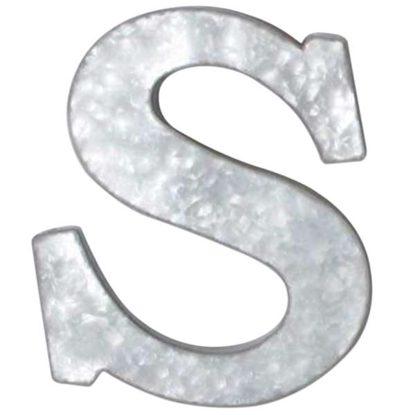 12" Galvanized Metal Monogram Wall Art, S