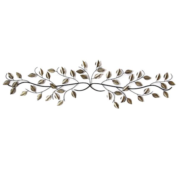 Silver Leaf Over The Door Wall Art, 48x12