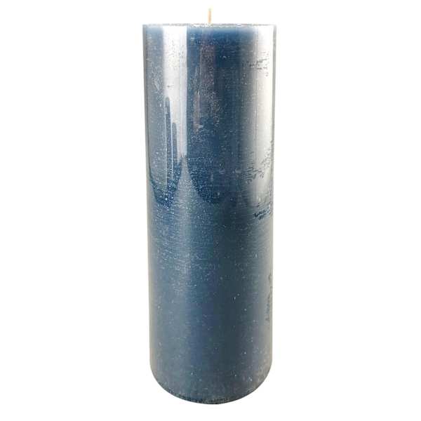 Teal Unscented Pillar Candle, 4x11