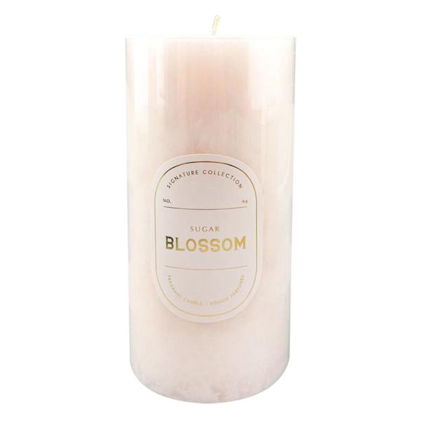 Sugar Blossom Scented Pillar Candle, 3x6
