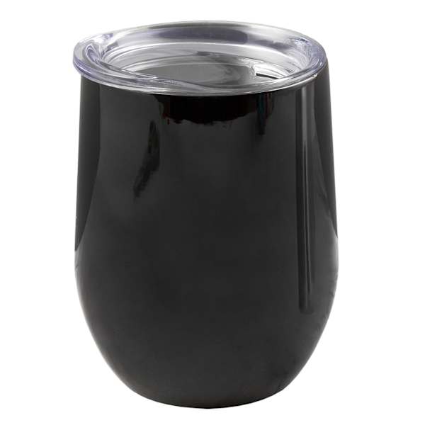 Black Wine Tumbler, 12oz