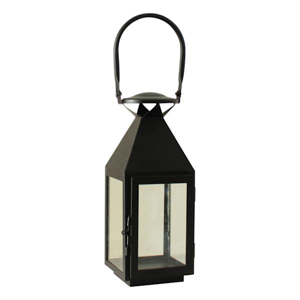 Black Metal Lantern, 13"