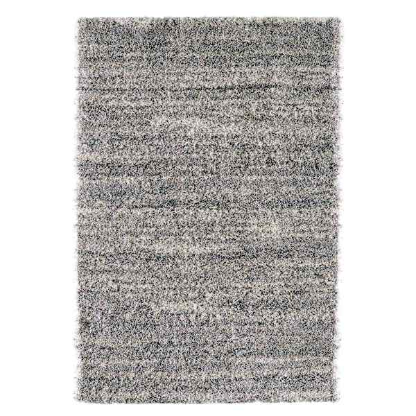 (C154) Eliza Grey Shag Area Rug, 5x7