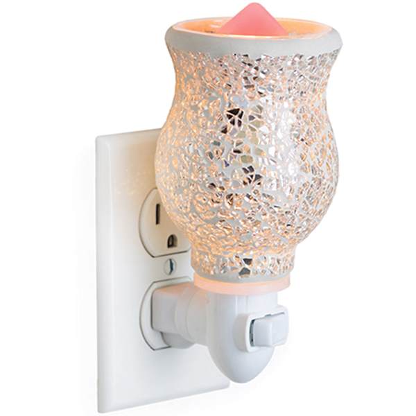 Silver Mosaic Plug-In Fragrance Wax Warmer