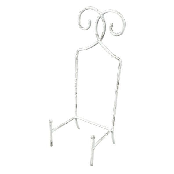 Antique White Square Metal Easel, 4x12