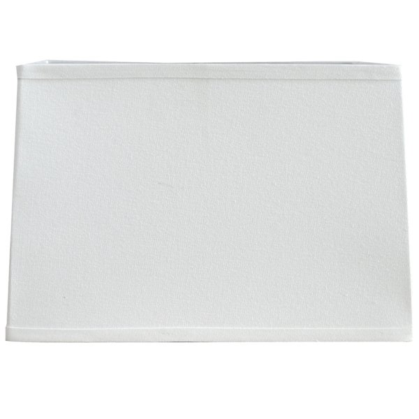 White Rectangle Table Lamp Shade, 10x15