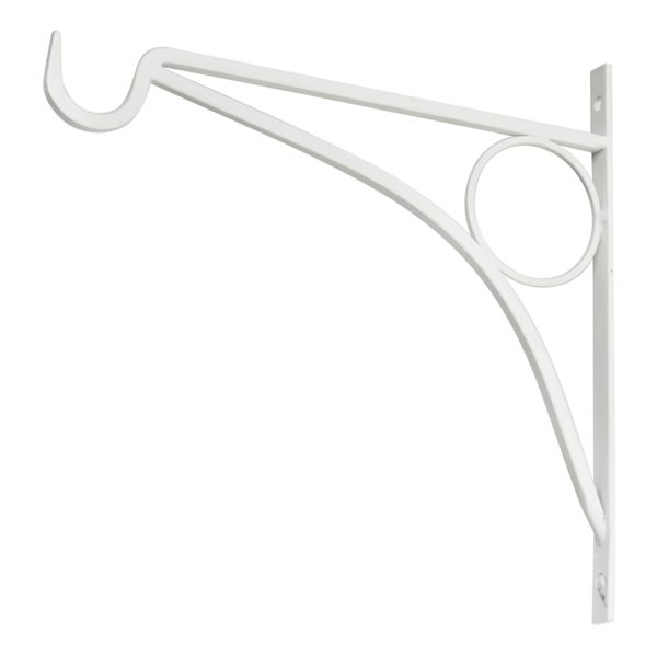 Garden Planter Hook, Satin White