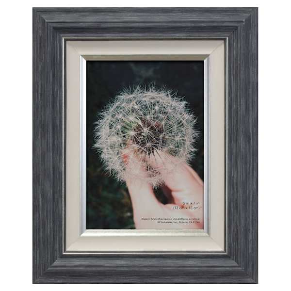 Miranda Navy Blue & Silver Tabletop Picture Frame, 5x7