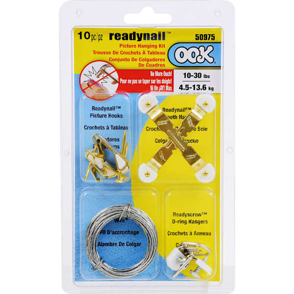 10-Piece Ready Nail Picture Hanging Set
