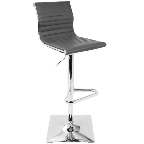 Master Grey Contemporary Adjustable Swivel Barstool