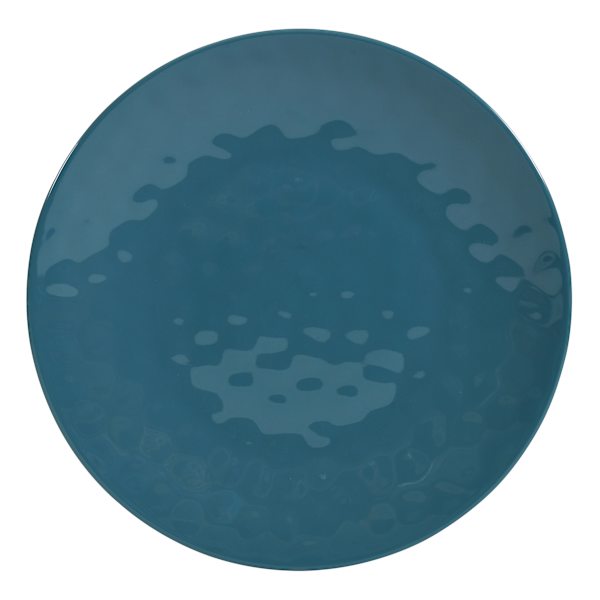 Embossed Melamine Salad Plate, Turquoise