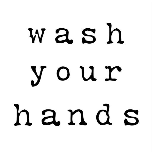 Wash Your Hands Canvas Wall Art, 12"