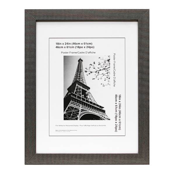 Dotty Pewter Poster Wall Frame, 18x24
