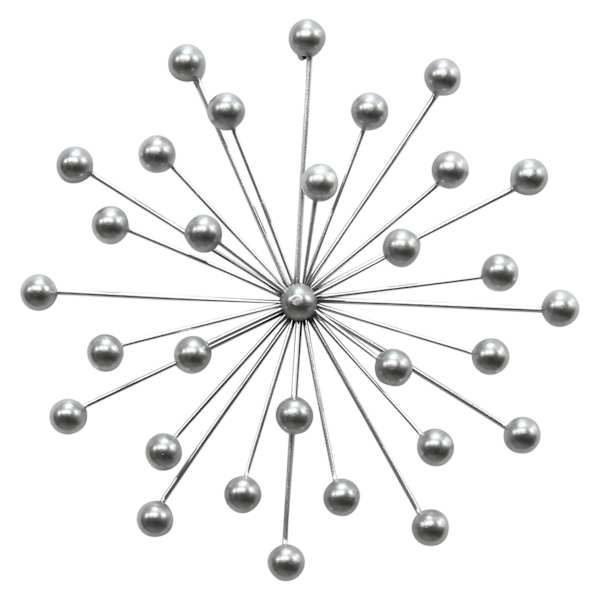 Silver Burst Wall Art, 12"