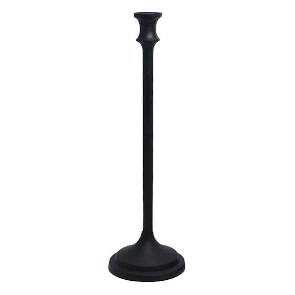 Black Metal Taper Candle Holder, 15.5"