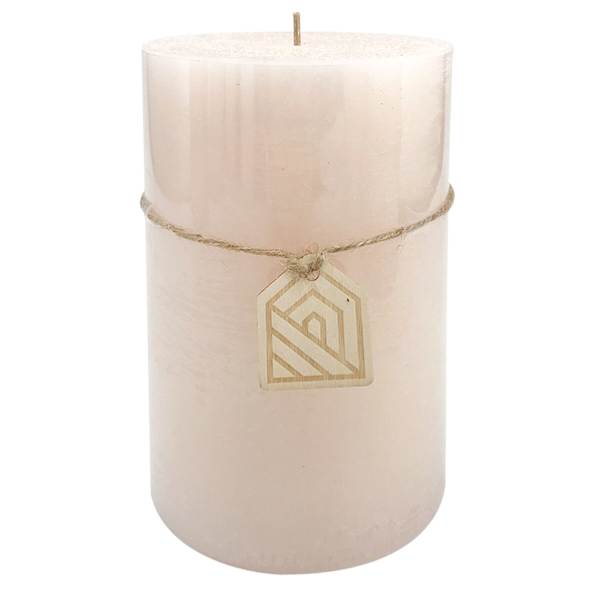 Pink Unscented Pillar Candle, 4x6